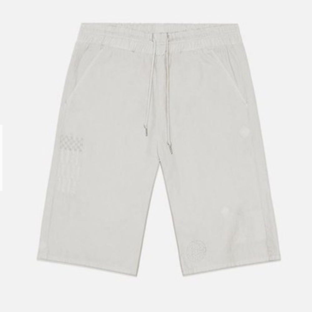 John Elliott Embroidered Shorts - Beige - NWT - L